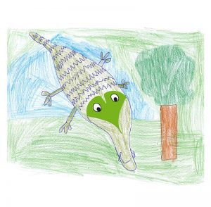 Kinderbild: Krokodil